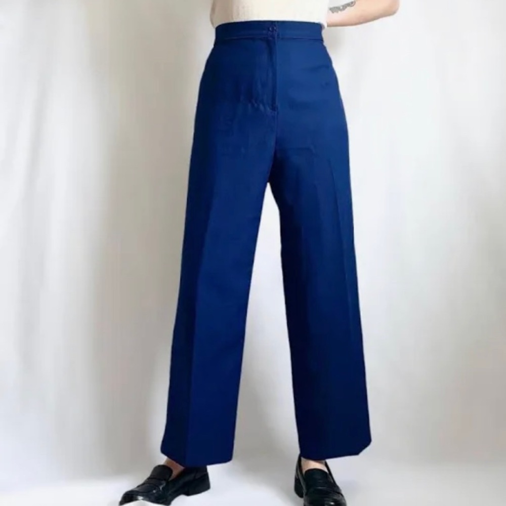 Women’s Vintage 1970 Navy Blue Palazzo Pants